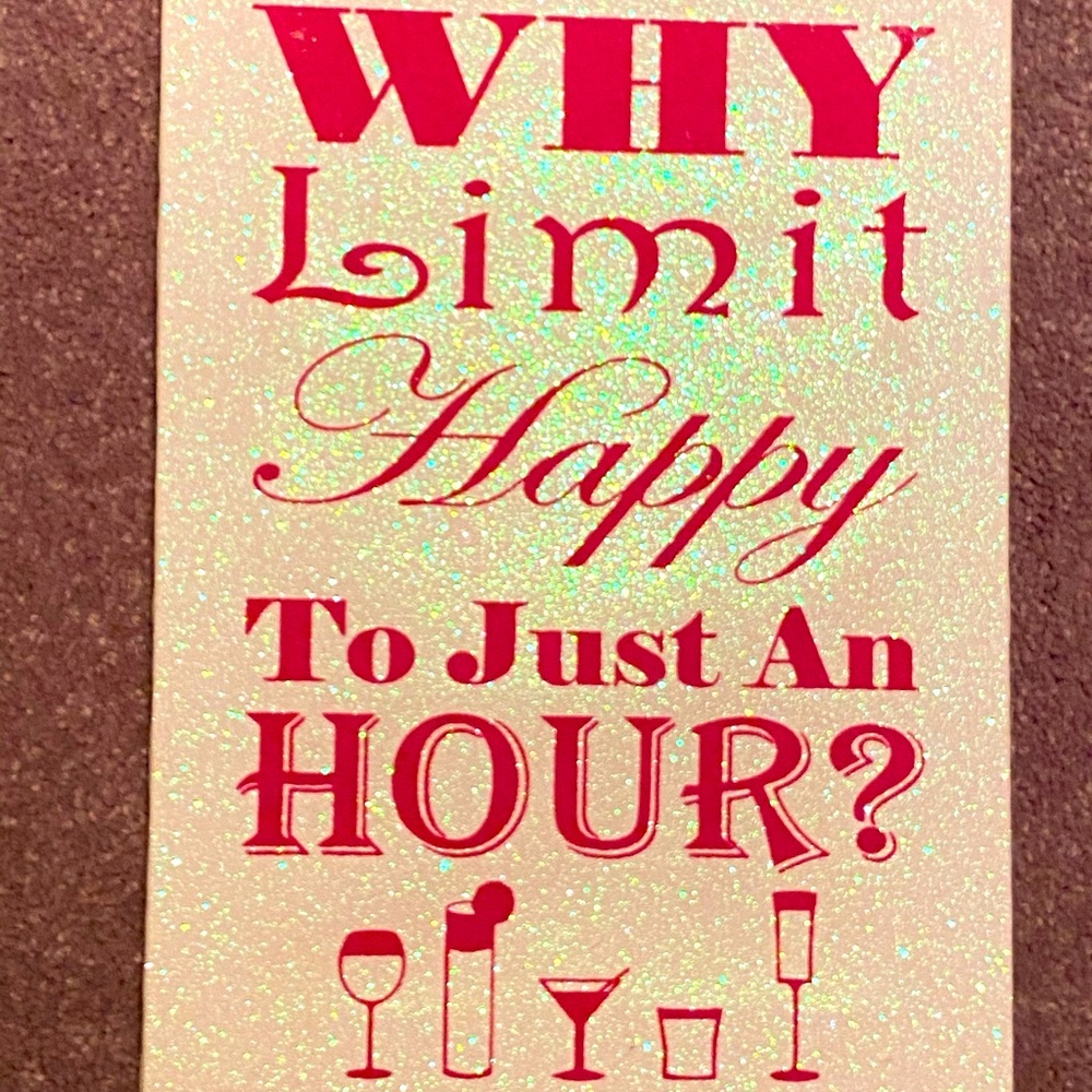 7.5x10” decorative wall art 🖼🍹🍸